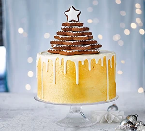 Gâteau de Noël en or pur