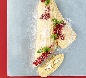 Bûche de Noël au caramel beurre salé