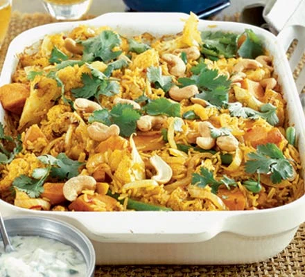 Biryani aux légumes épicés