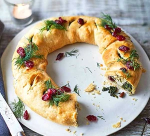 Couronne de Noël végétalienne