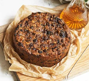 Gâteau de Noël végétalien