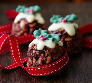 Pudding de Noël Gâteaux Rice Krispie